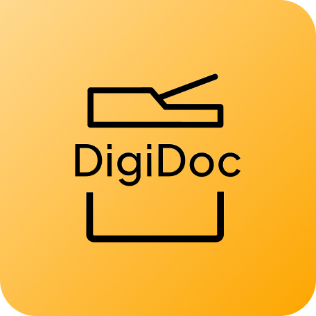 Novoffice DigiDoc-ecosysteempictogram: Eenvoudig afdrukken en scannen